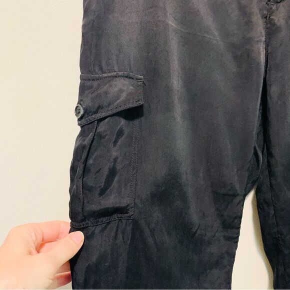Rails Kai Cupro Rayon Black Cargo Pants size medium - Picture 6 of 9
